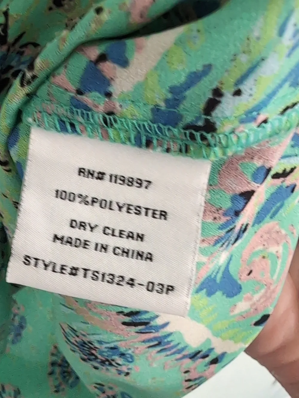 Collective Concepts Mint Green Paisley Top